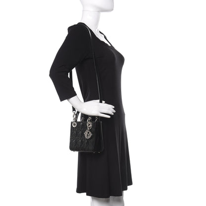 Christian Dior Patent Cannage Mini Lady Dior Black 2 of 10