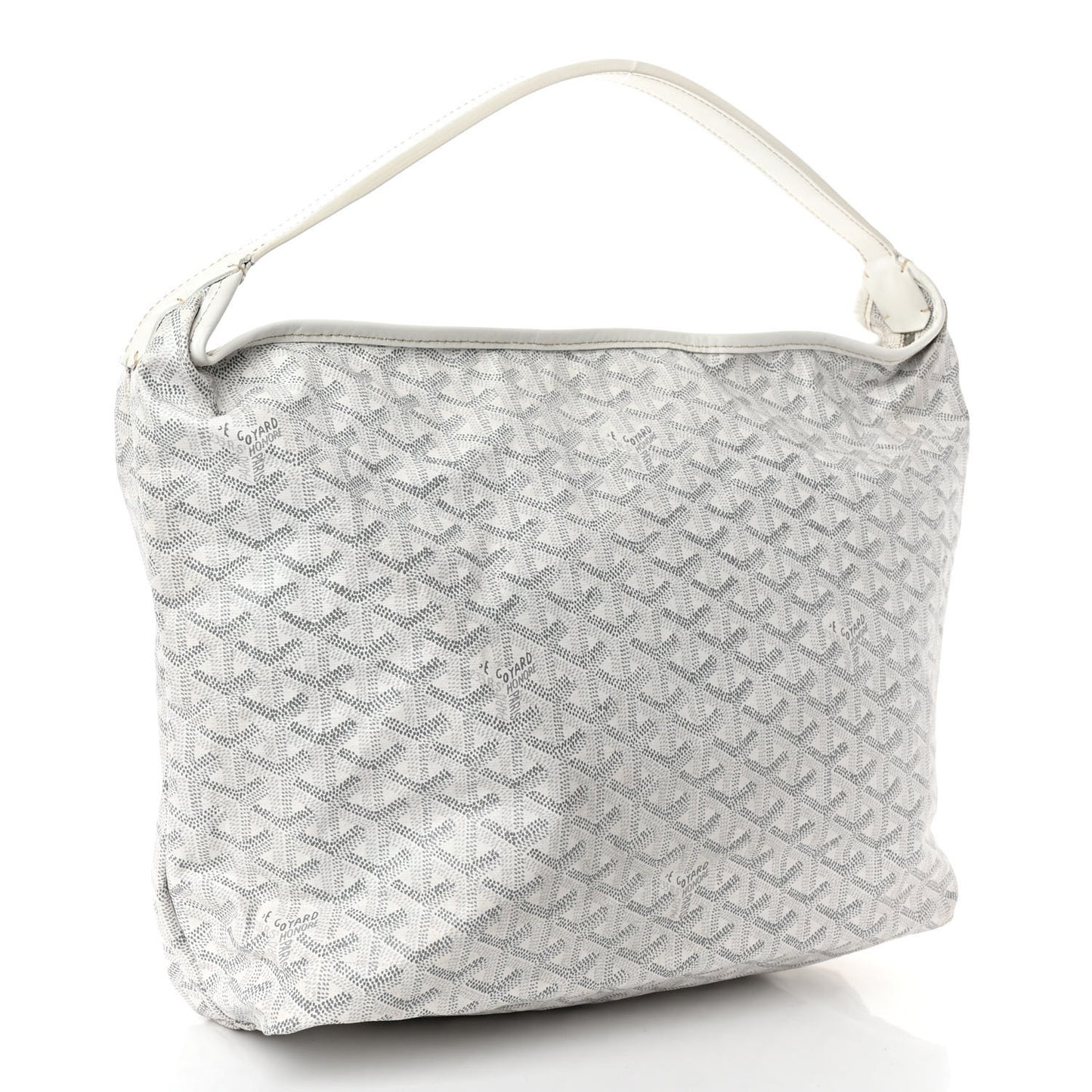 Goyardine Fidji Zip Hobo White