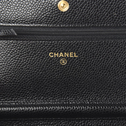 Chanel Caviar Quilted Wallet On Chain WOC Black 5 of 11