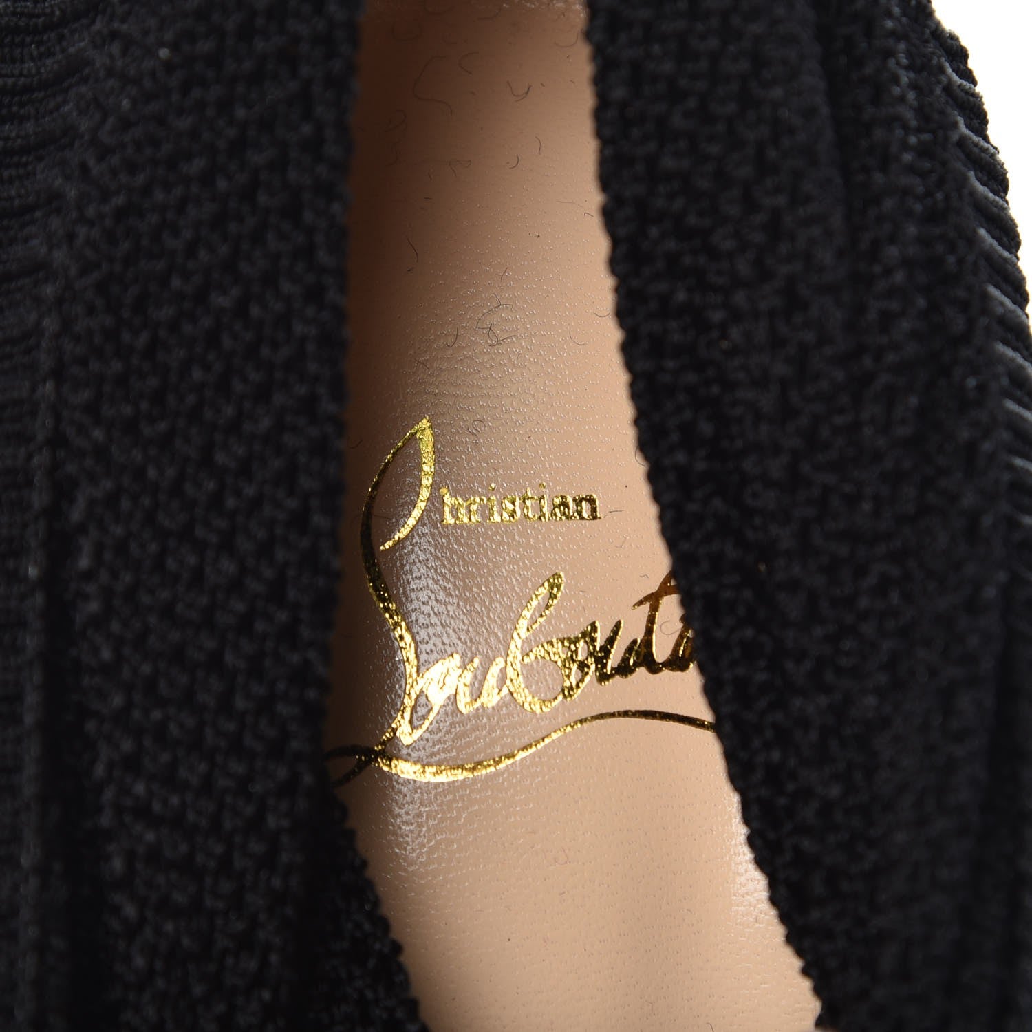 Christian Louboutin Shiny Nappa Maille Tricot Dovi Dova 100 Ankle Boots 37 Black 7 of 8