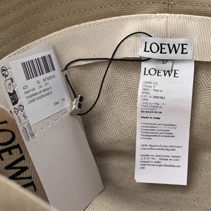 Loewe Canvas Fisherman Bucket Hat Ecru 57 Sand 8 of 8