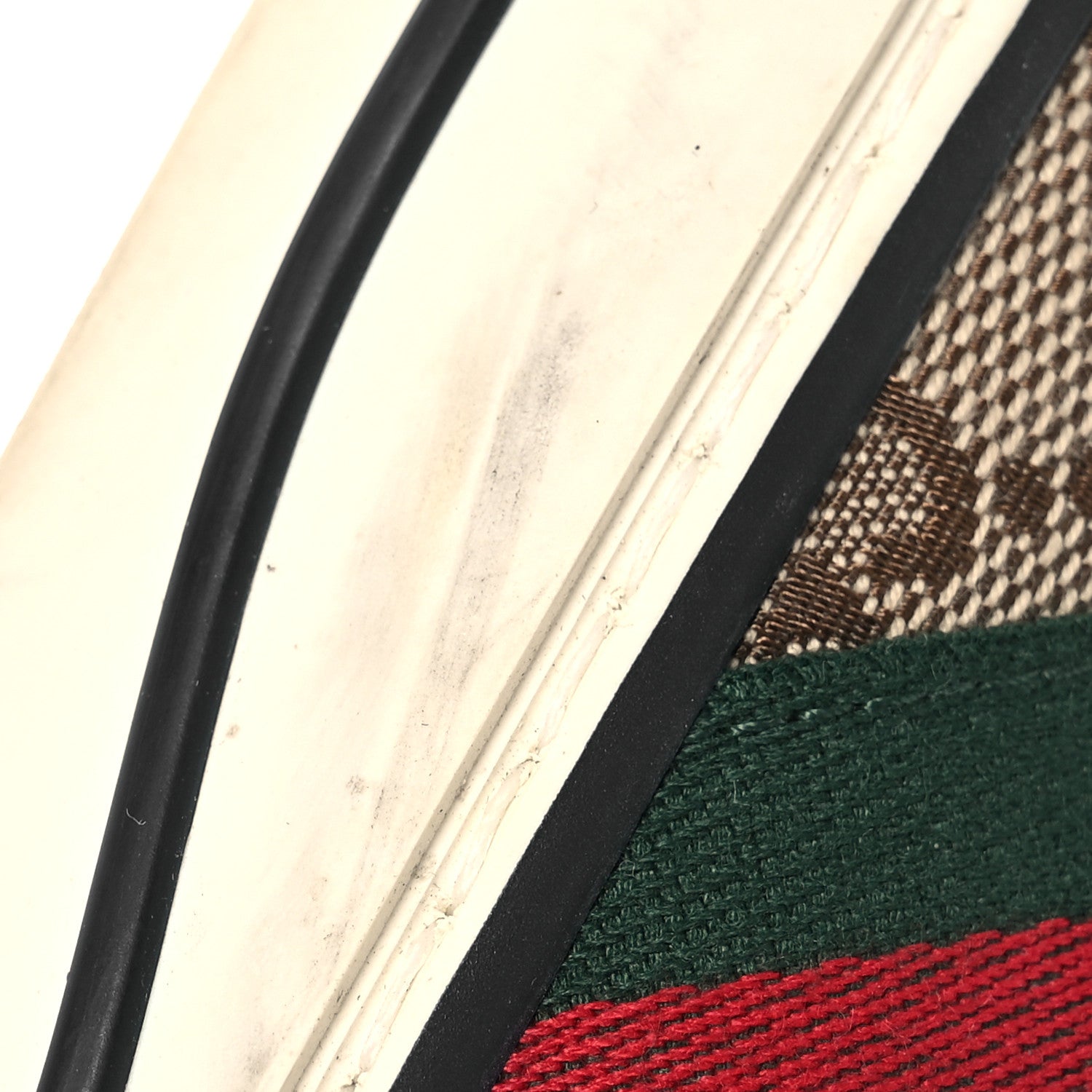 Gucci GG Monogram Web Womens 1977 Tennis Sneakers 36.5 Beige Ebony Mystic White 12 of 12