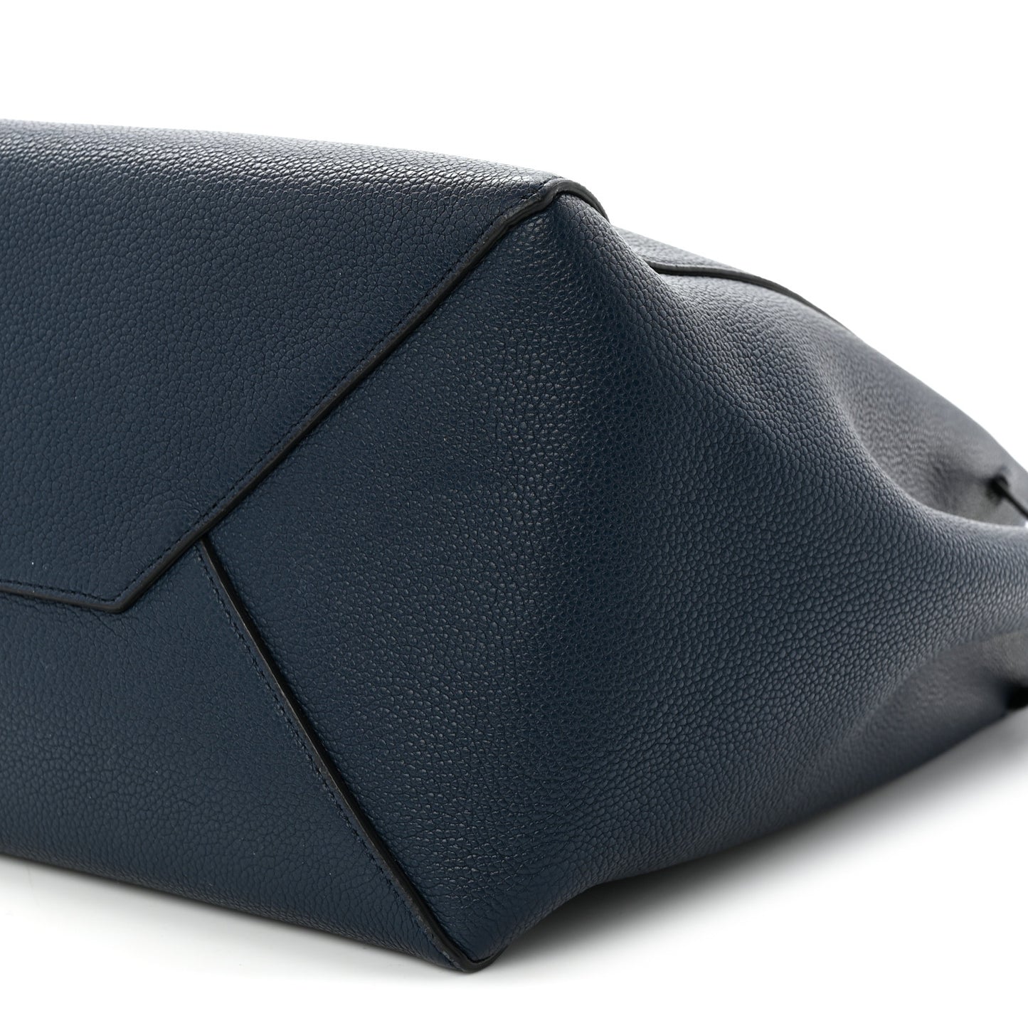 Soft Grained Calfskin Small Belt Cabas Phantom Deep Blue