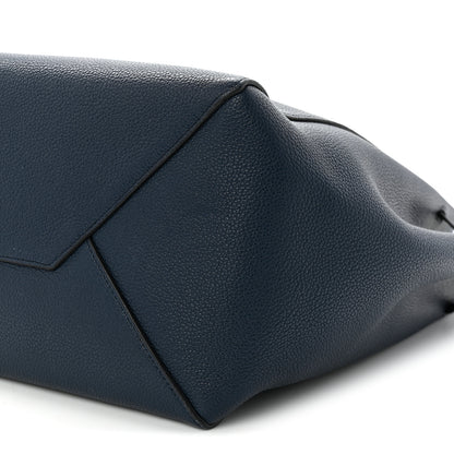 Celine Soft Grained Calfskin Small Belt Cabas Phantom Deep Blue 10 of 11