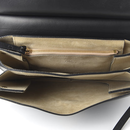 Chloe Suede Calfskin Medium Faye Shoulder Bag Black 5 of 10