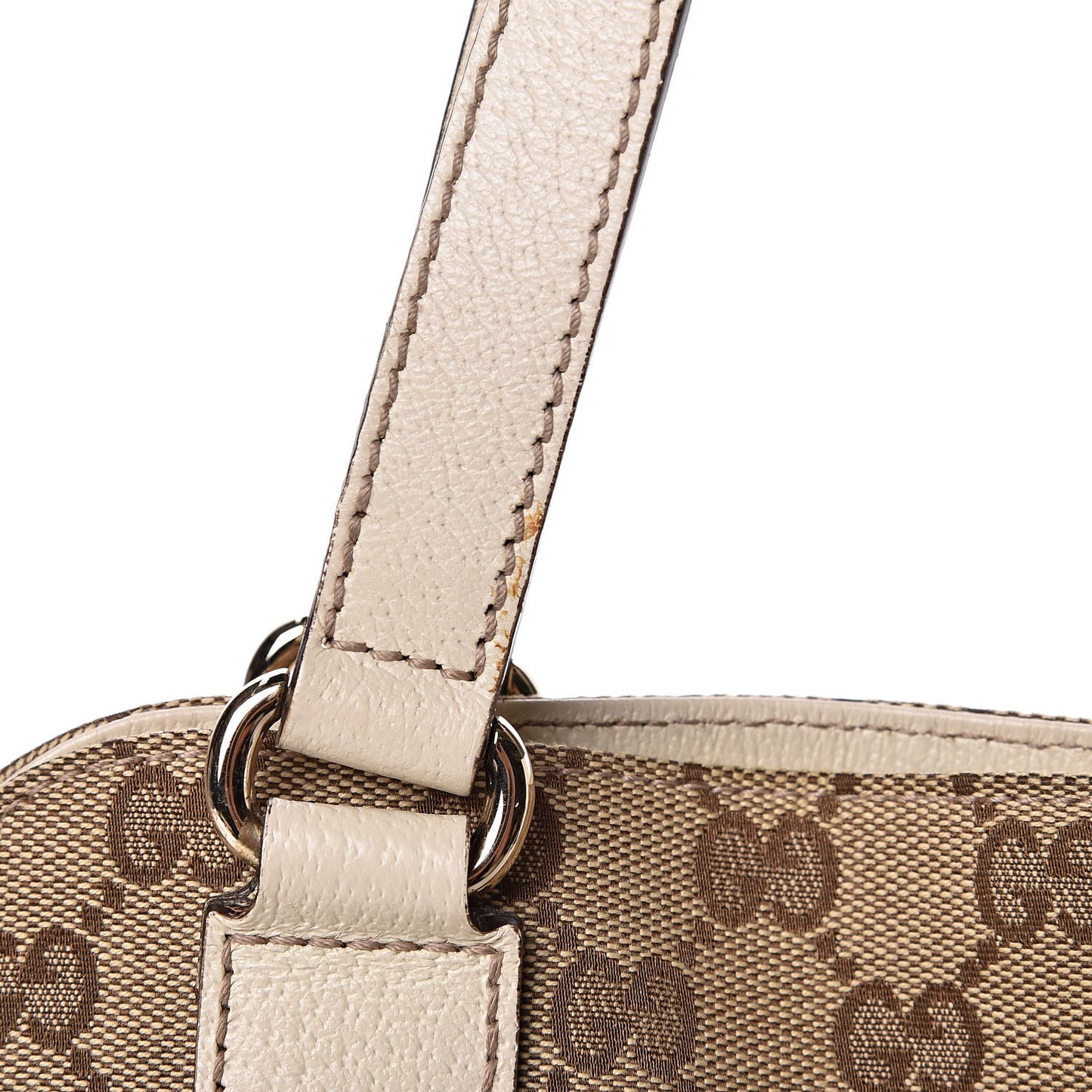 Monogram Medium Charmy Shoulder Bag Off White