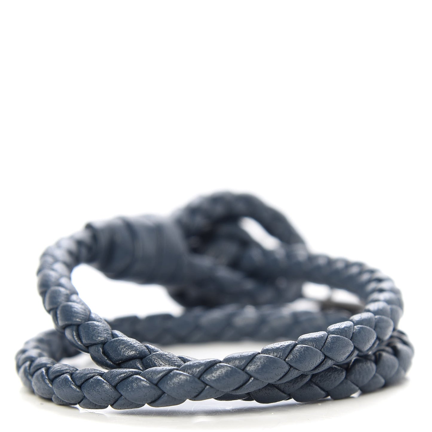 Nappa Intrecciato Bracelet XS Blue