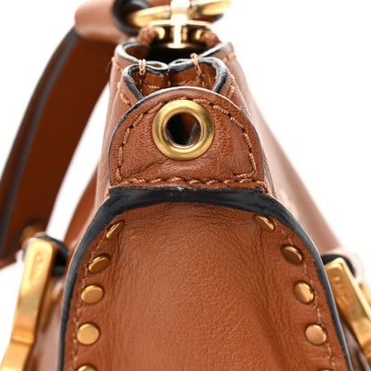 Chloe Calfskin Studded Medium Marcie Satchel Caramel 17 of 17