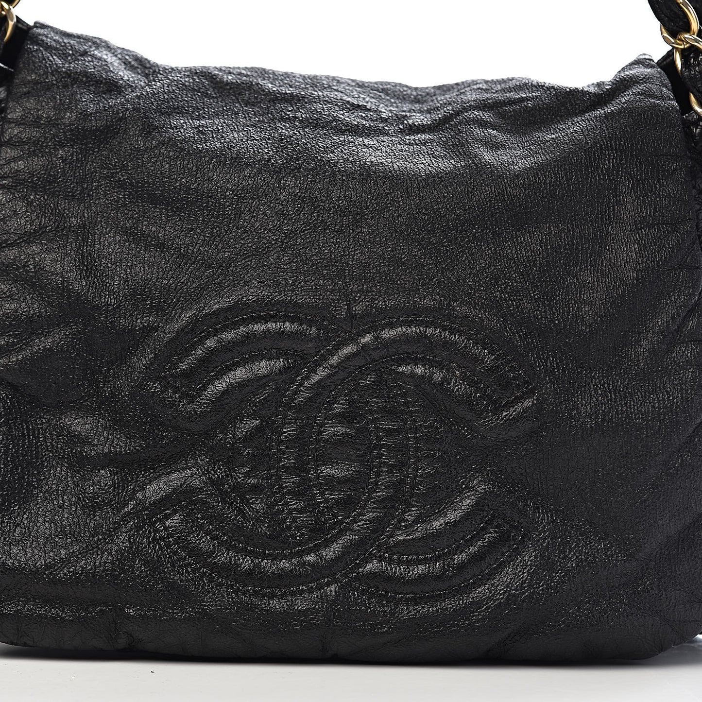 Vinyl Medium Rock and Chain Flap Black