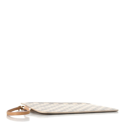 Louis Vuitton Damier Azur Neverfull MM GM Pochette Rose Ballerine 4 of 8