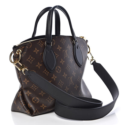 Louis Vuitton Monogram Flower Zipped Tote PM Black 3 of 13