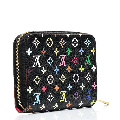 Louis Vuitton Monogram Multicolor Zippy Coin Purse Black Grenade 3 of 6