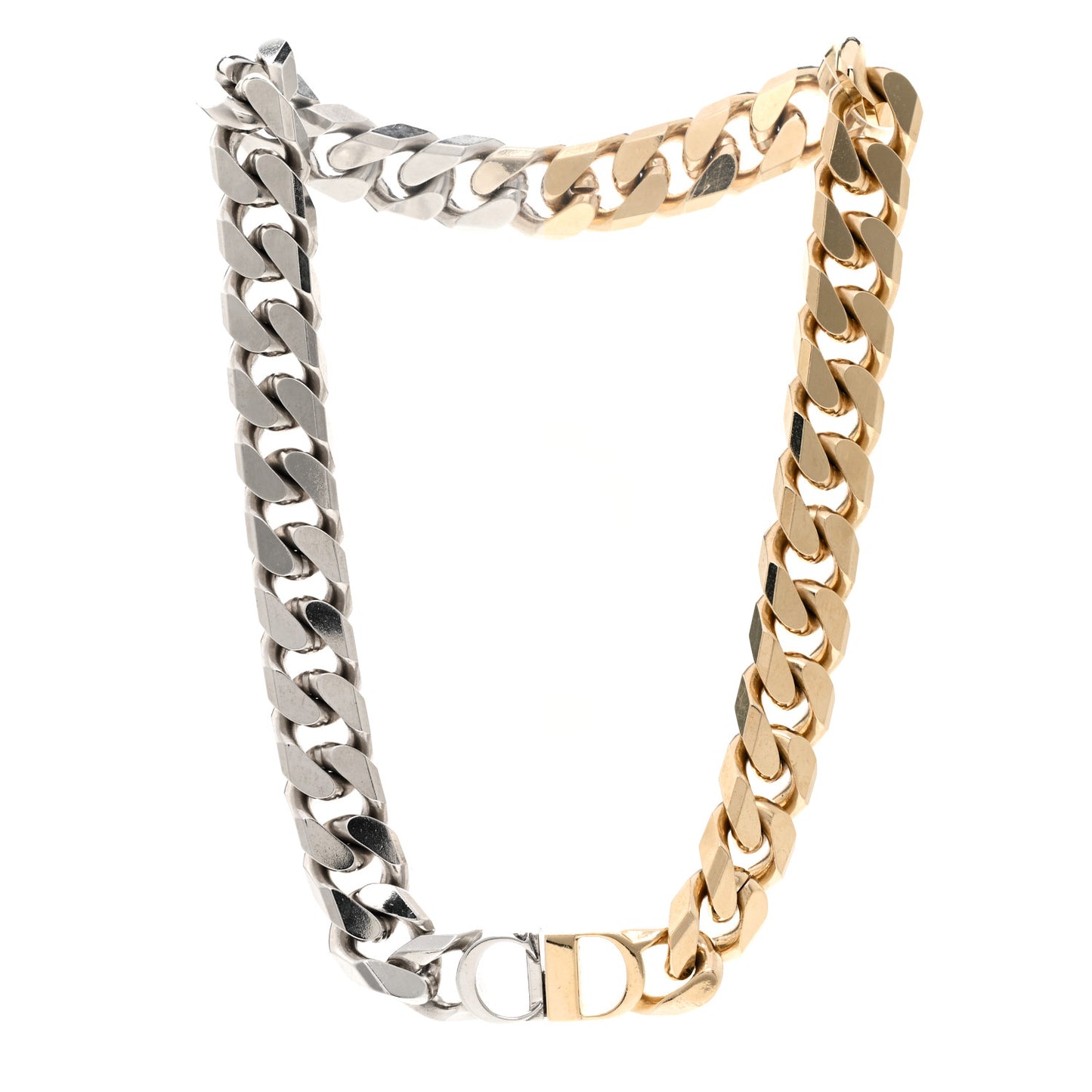 Metal Danseuse Etoile Chain Choker Necklace Gold Silver
