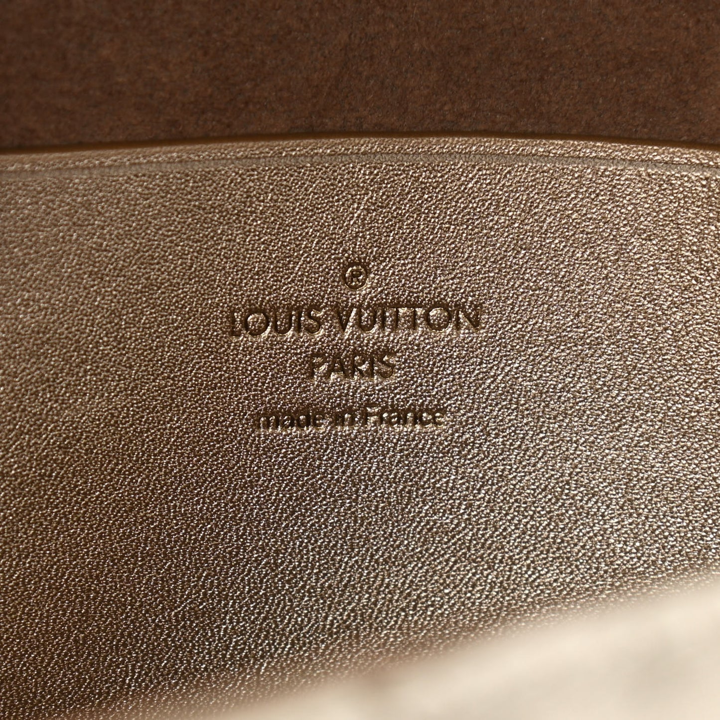 Metallic Calfskin Love Note Gold Silver