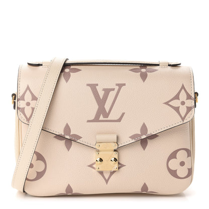 Louis Vuitton Empreinte Monogram Giant Pochette Metis Creme Bois De Rose 1 of 9