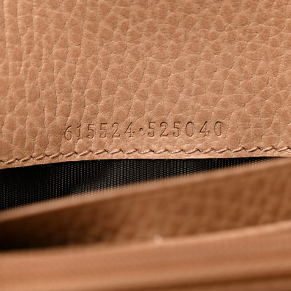Gucci Dollar Calfskin Interlocking G Continental Wallet Camelia 6 of 8