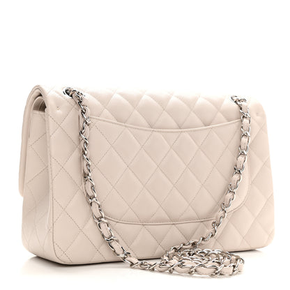 Chanel Caviar Quilted Jumbo Double Flap Ivory 3 of 8