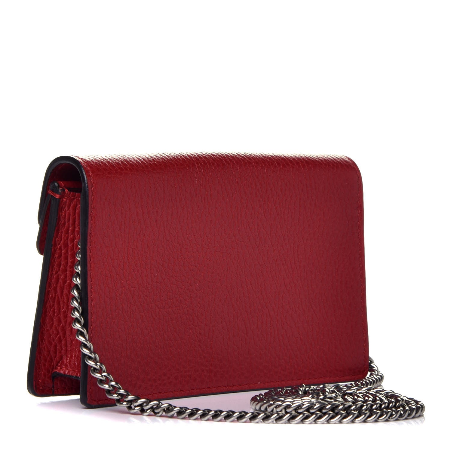 Gucci Calfskin Super Mini Dionysus Shoulder Bag Hibiscus Red 3 of 8