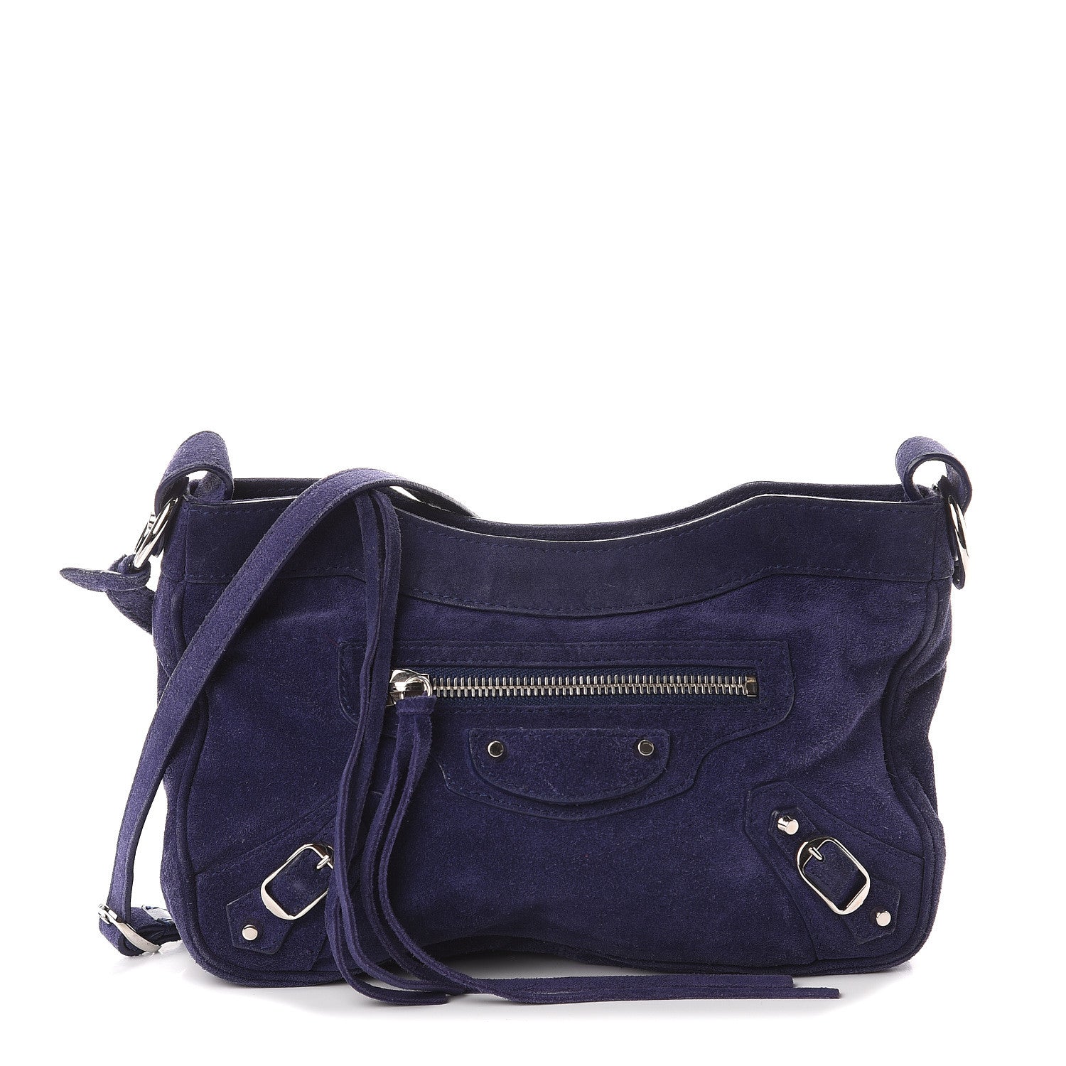 Balenciaga Baby Daim Suede Classic Hardware Hip Bleu Nuit 1 of 8