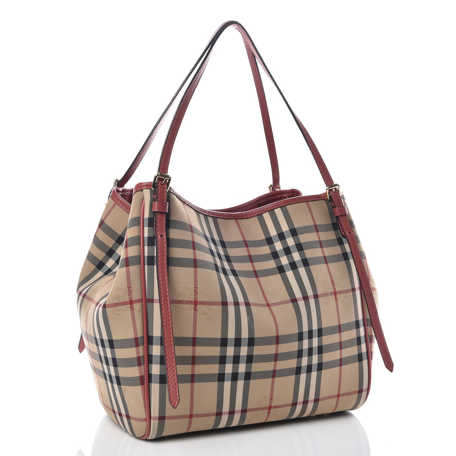 Burberry Horseferry Check Small Canterbury Tote Antique Rose 3 of 28