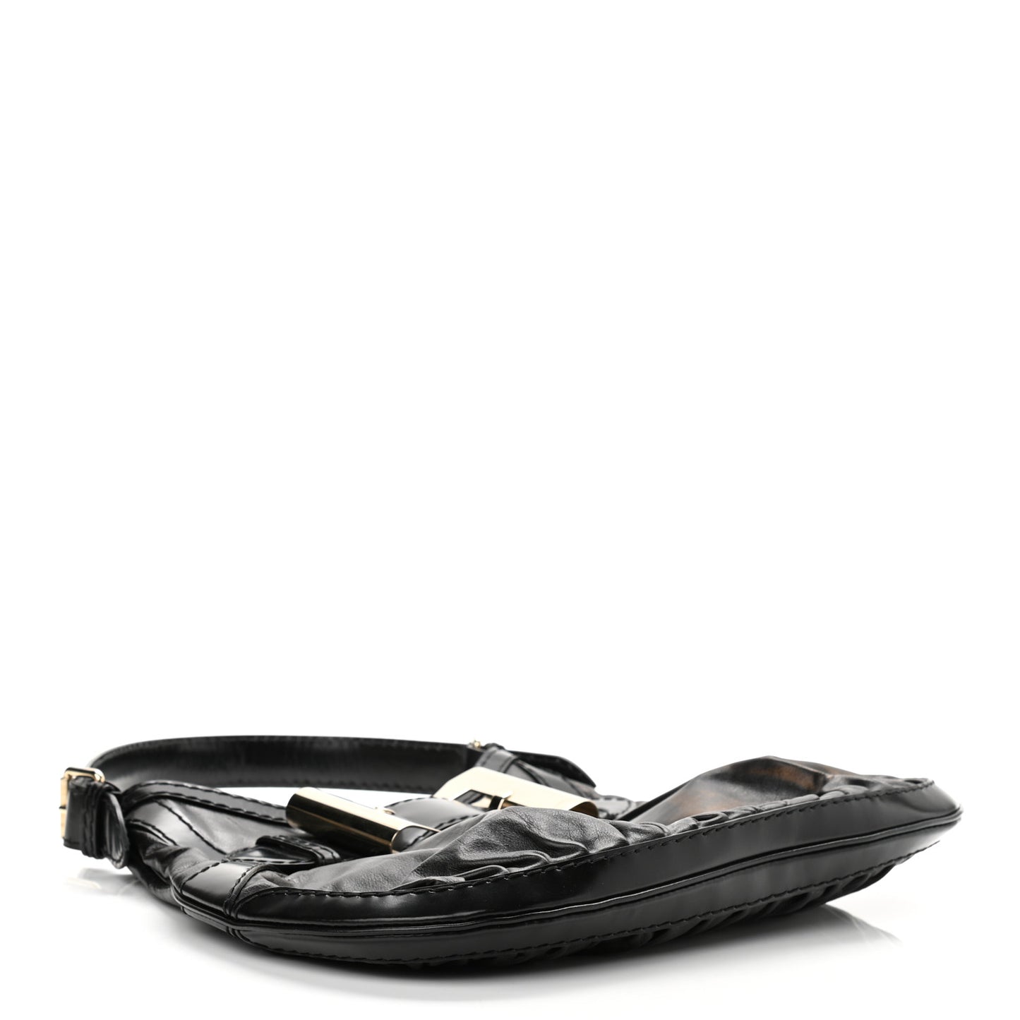 Calfskin Queen Bow Hobo Black
