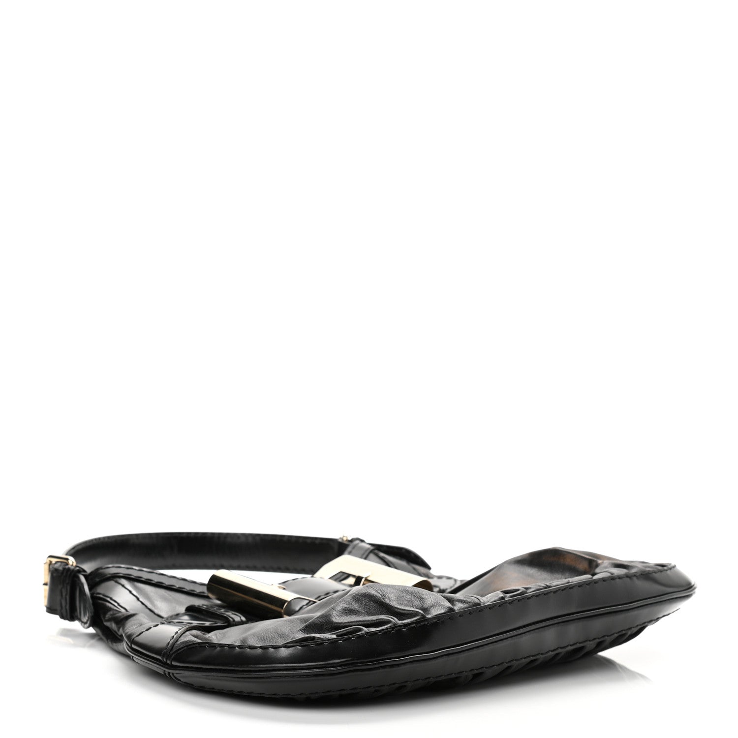 Gucci Calfskin Queen Bow Hobo Black 4 of 12