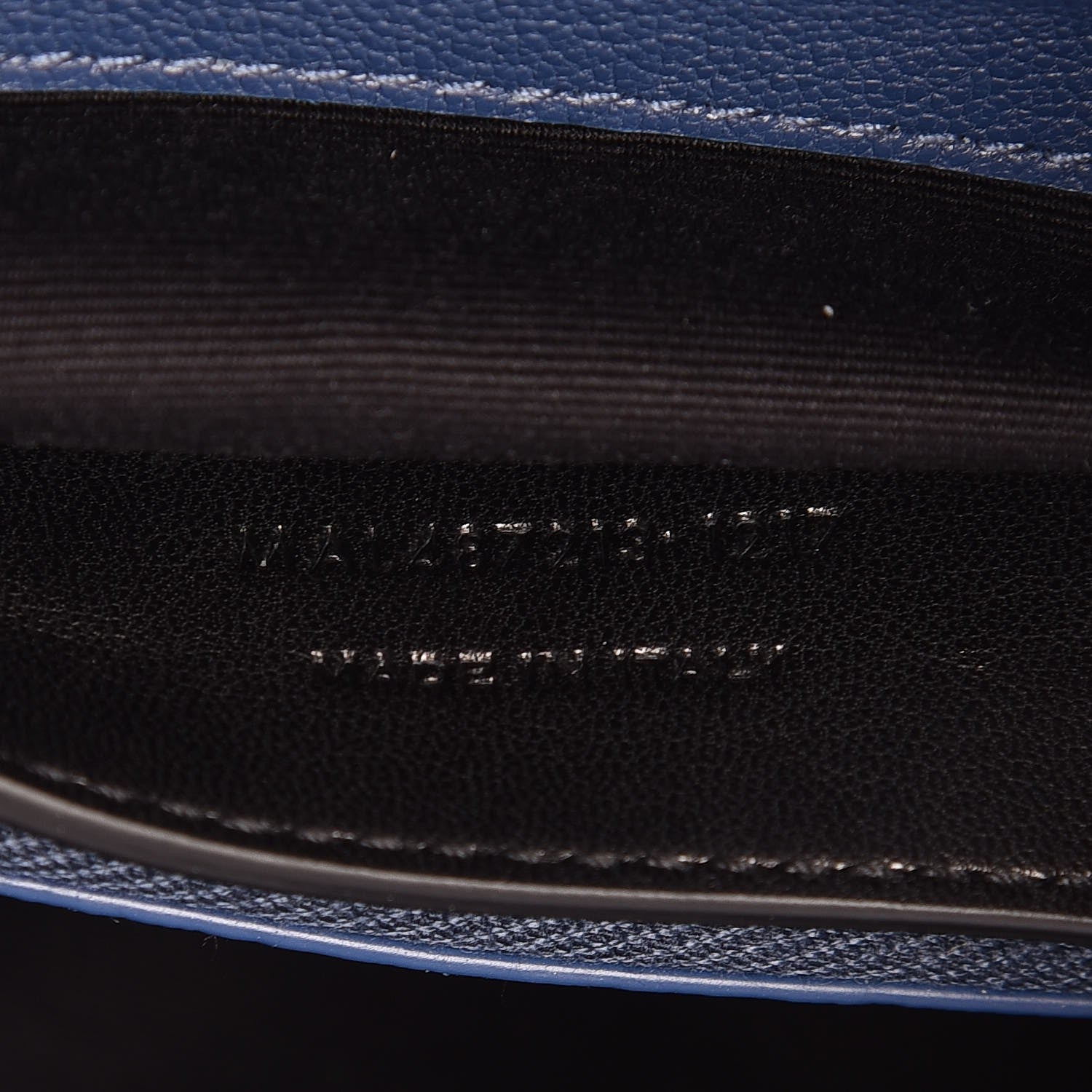 Saint Laurent Sheepskin Matelasse Monogram Medium College Bag Navy 7 of 7