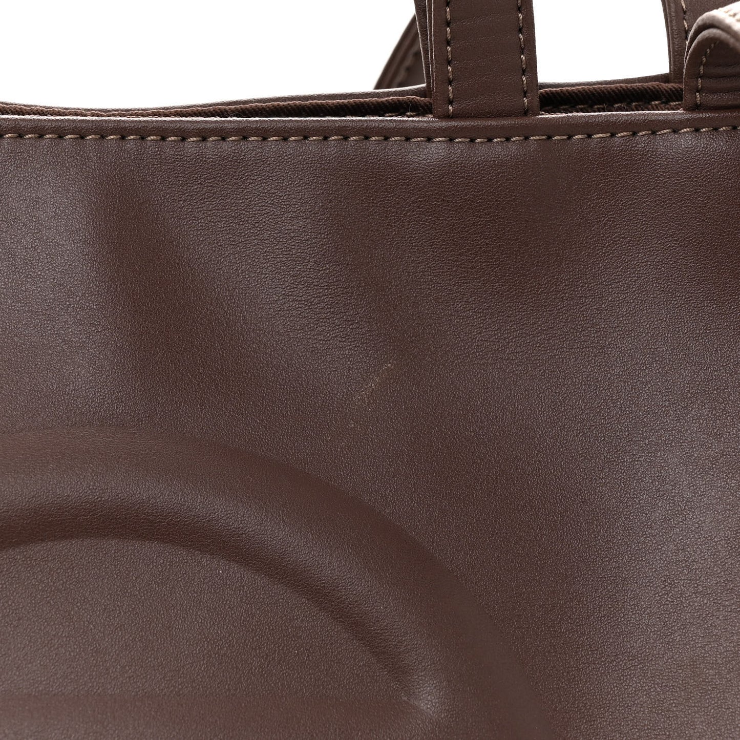 Vegan Leather Medium Shopping Bag Chocolate