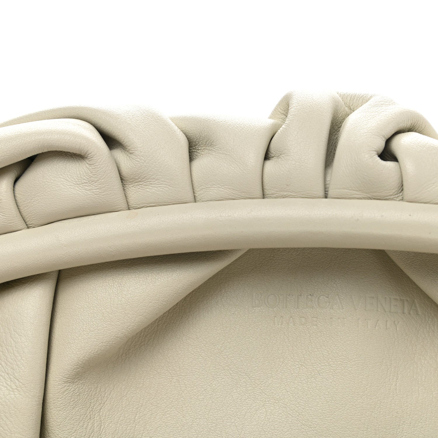 Bottega Veneta Smooth Butter Calf The Pouch Oversized Clutch Mist 10 of 12