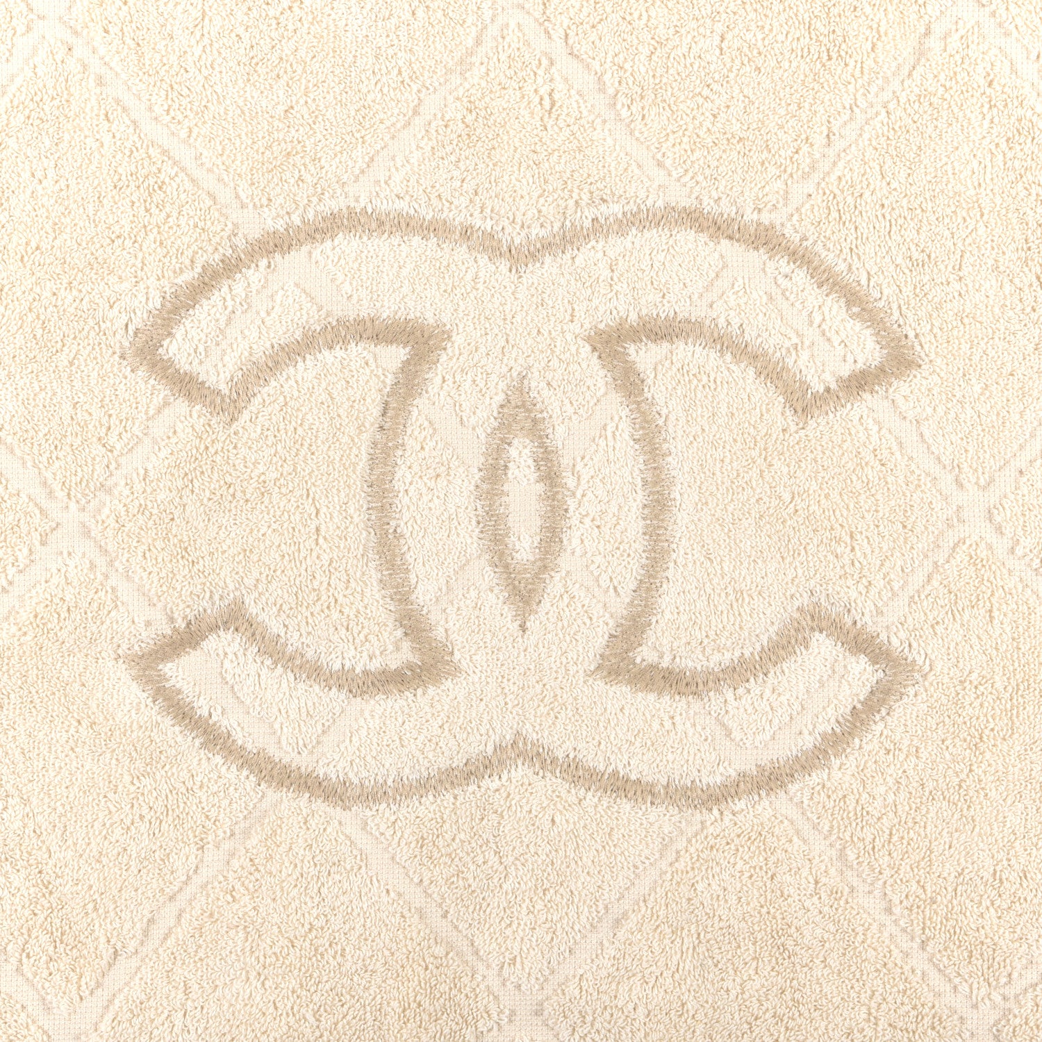 Chanel Terry Cotton CC Beach Tote Towel Set Ivory 17 of 19