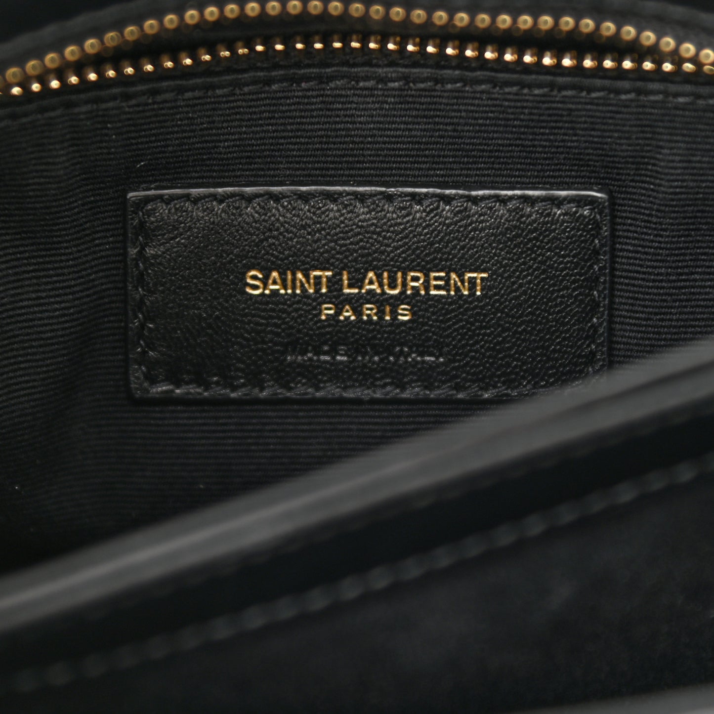 Calfskin Y Quilted Monogram Toy Loulou Crossbody Bag Black