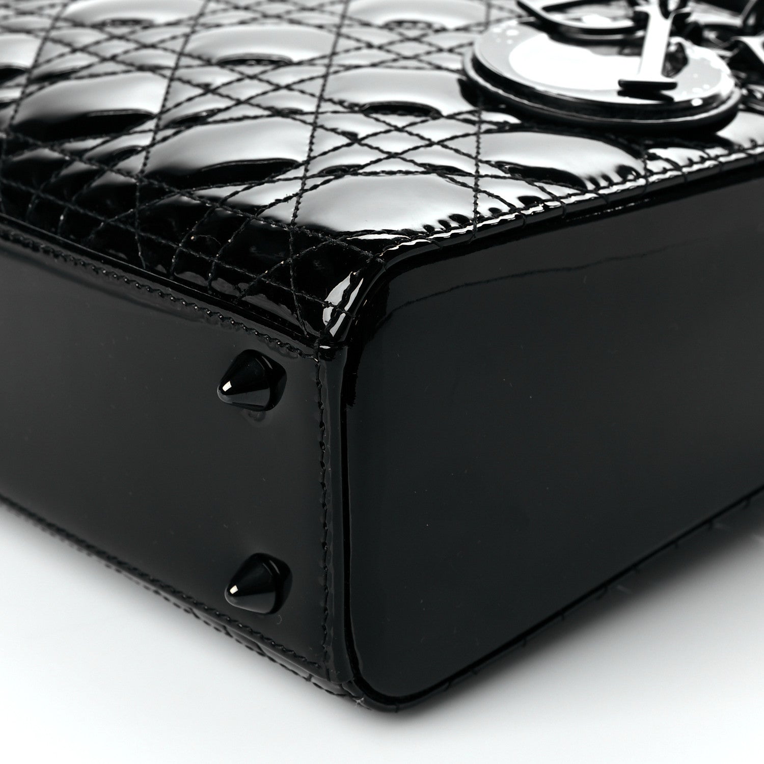 Christian Dior Patent Cannage Small Lady Dior Black 10 of 10