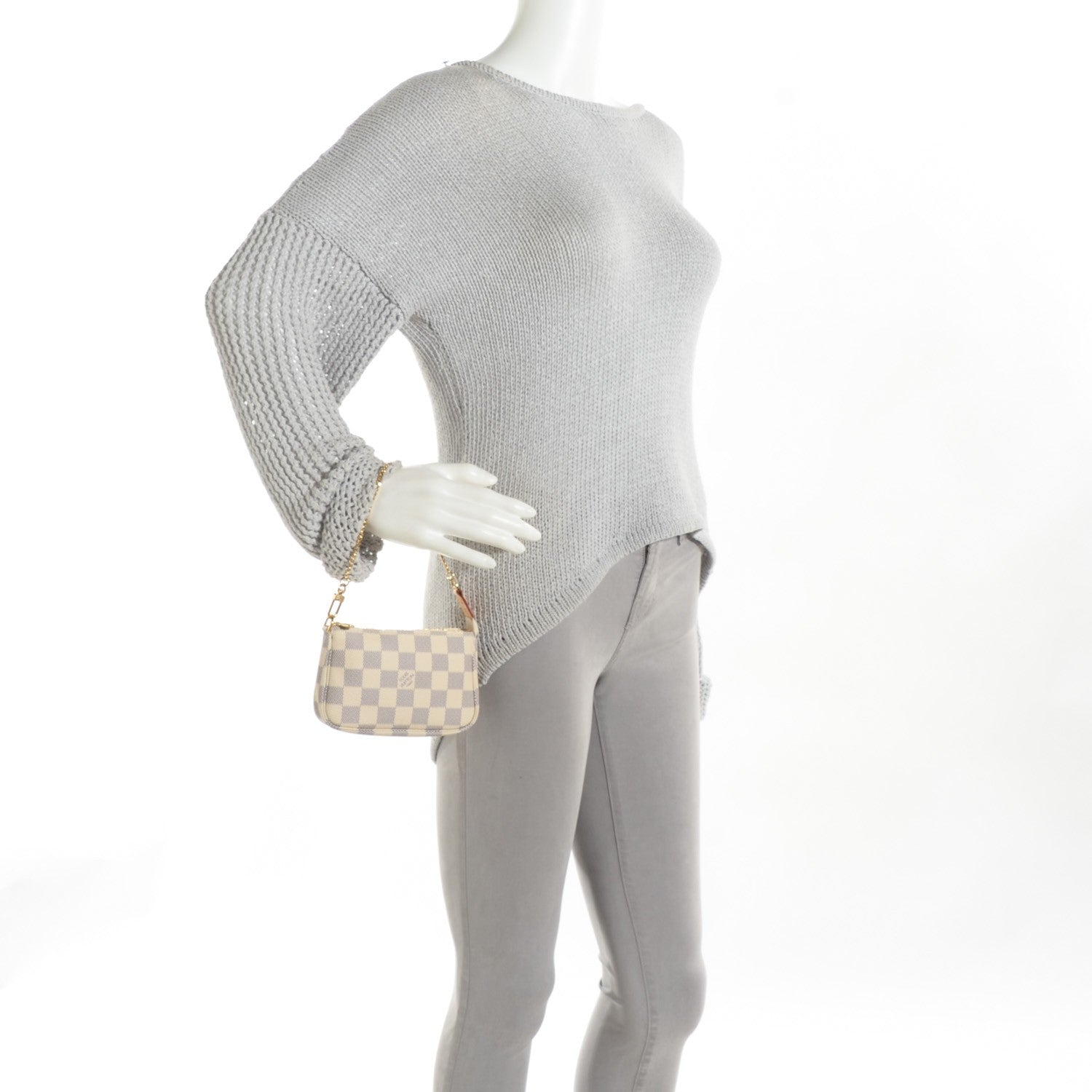 Louis Vuitton Damier Azur Mini Pochette Accessories 2 of 8