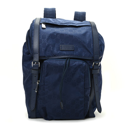 Gucci Nylon Monogram Medium Light Double Buckle Backpack Tide 1 of 9