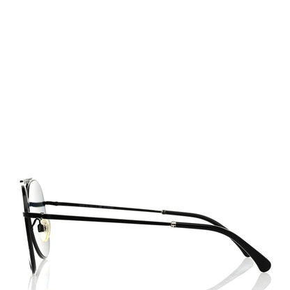 Chanel Metal Polarized Pilot Aviator Sunglasses 4231 Black 3 of 8