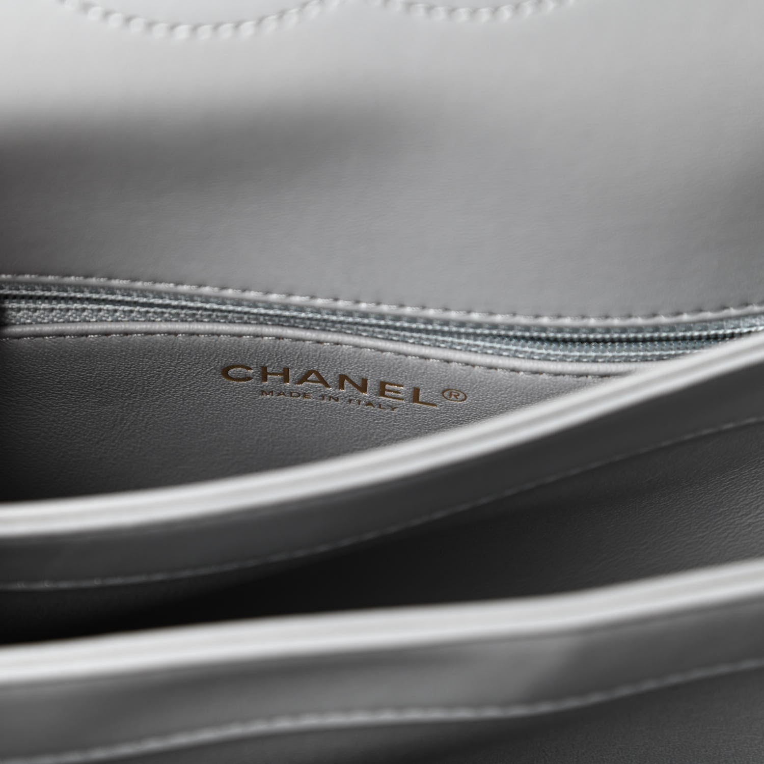 Chanel Lambskin Quilted Small Trendy CC Flap Dual Handle Bag Grey 8 of 10