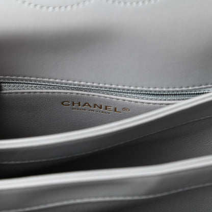 Chanel Lambskin Quilted Small Trendy CC Flap Dual Handle Bag Grey 8 of 10