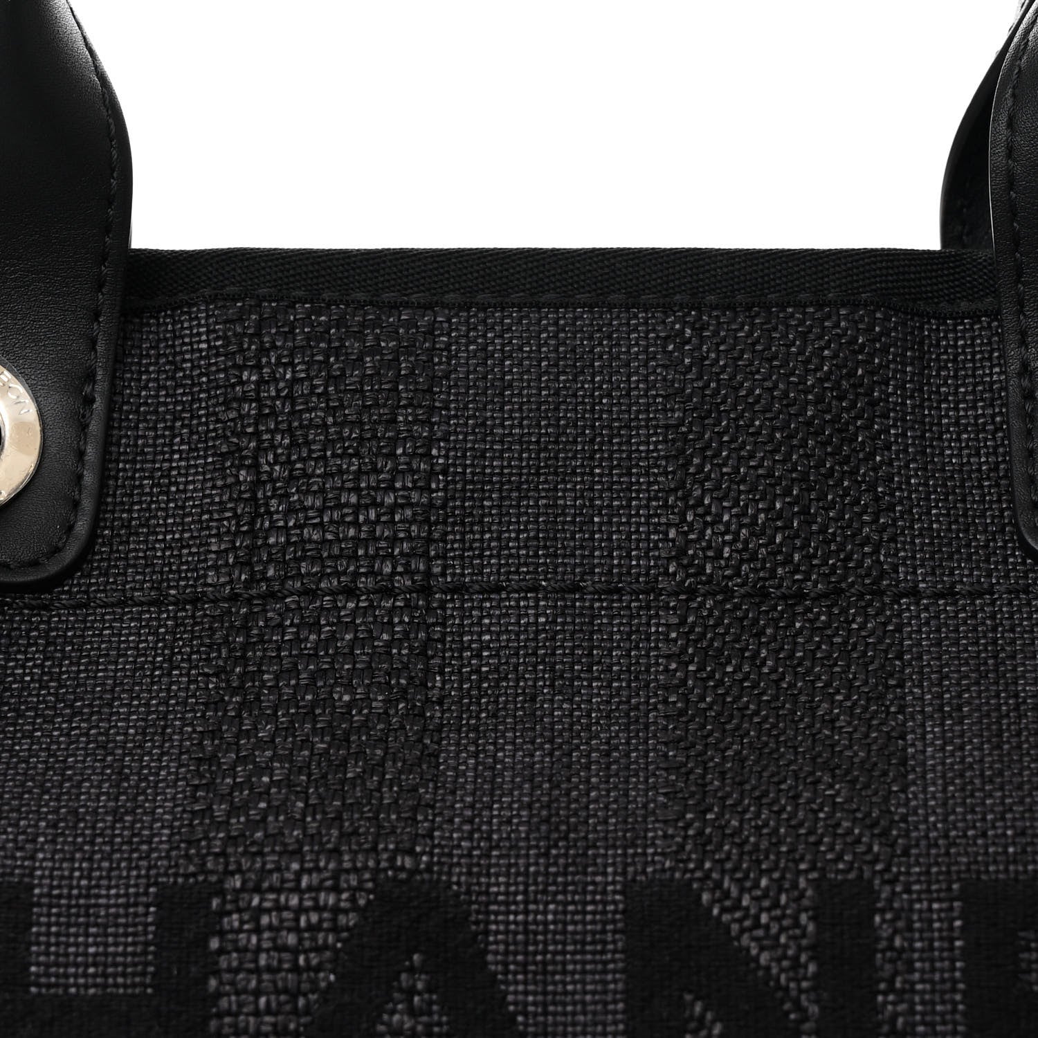 Chanel Mixed Fibers Calfskin Striped Medium Deauville Black 8 of 10