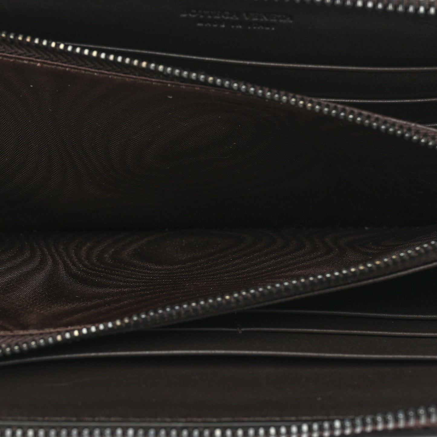 Nappa Intrecciato Zip Around Wallet Aubergine