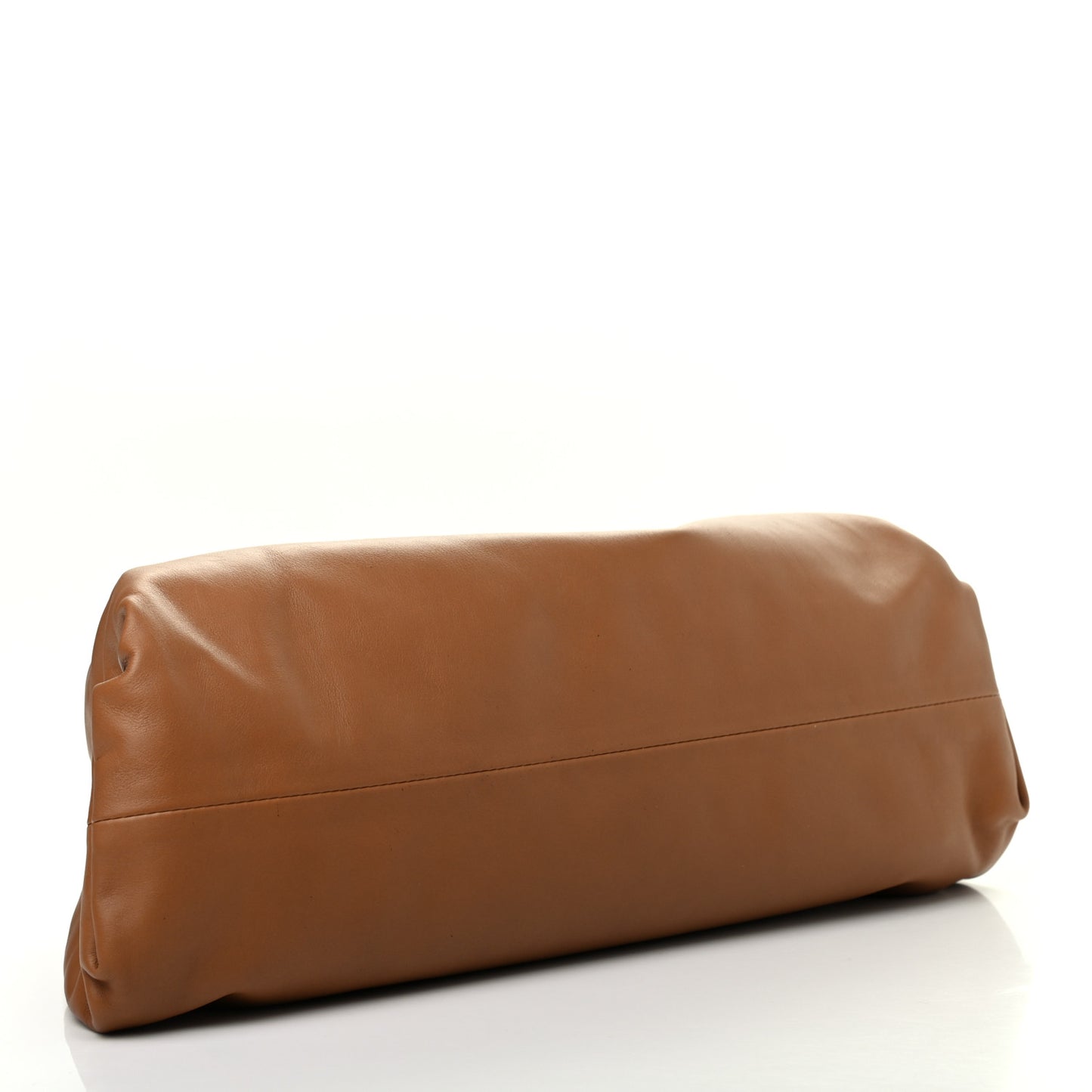 Smooth Butter Calf The Pouch Oversized Clutch Camello