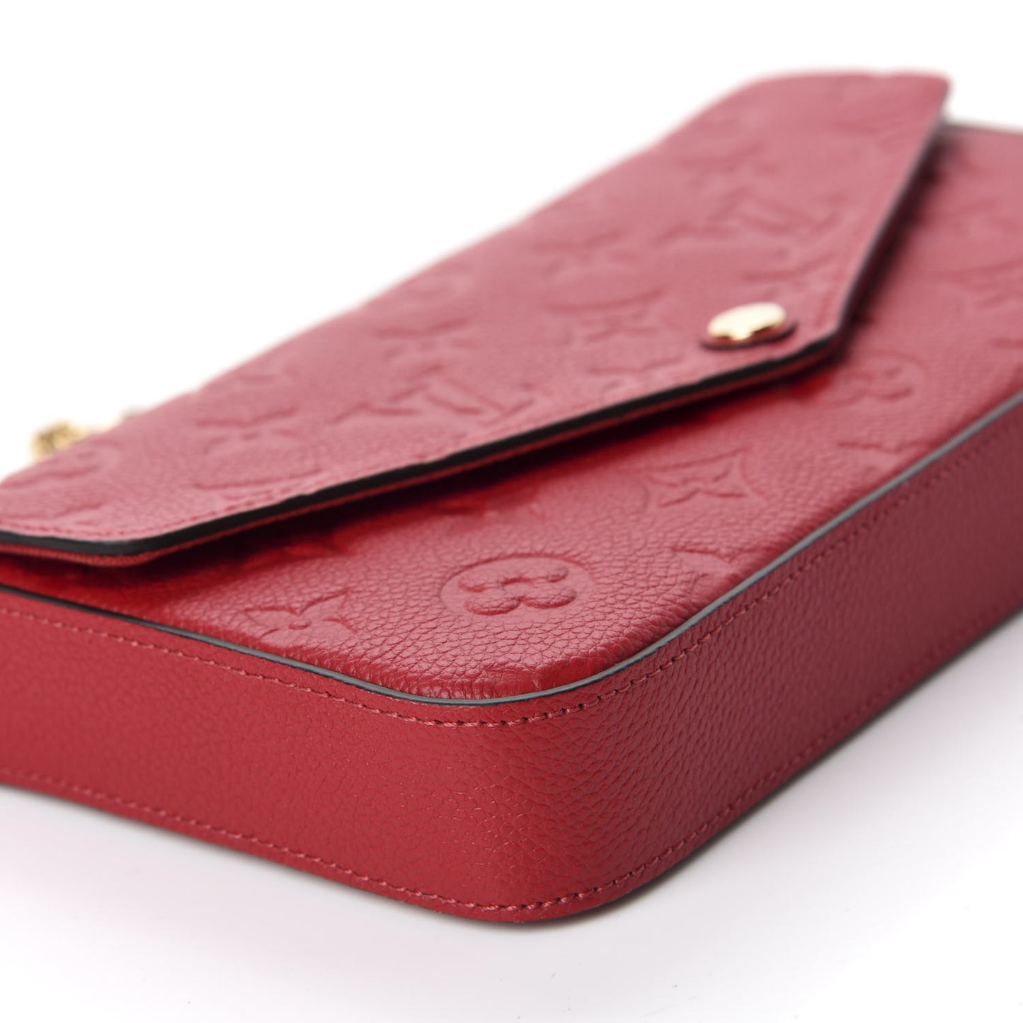 Empreinte Pochette Felicie Chain Wallet Scarlet