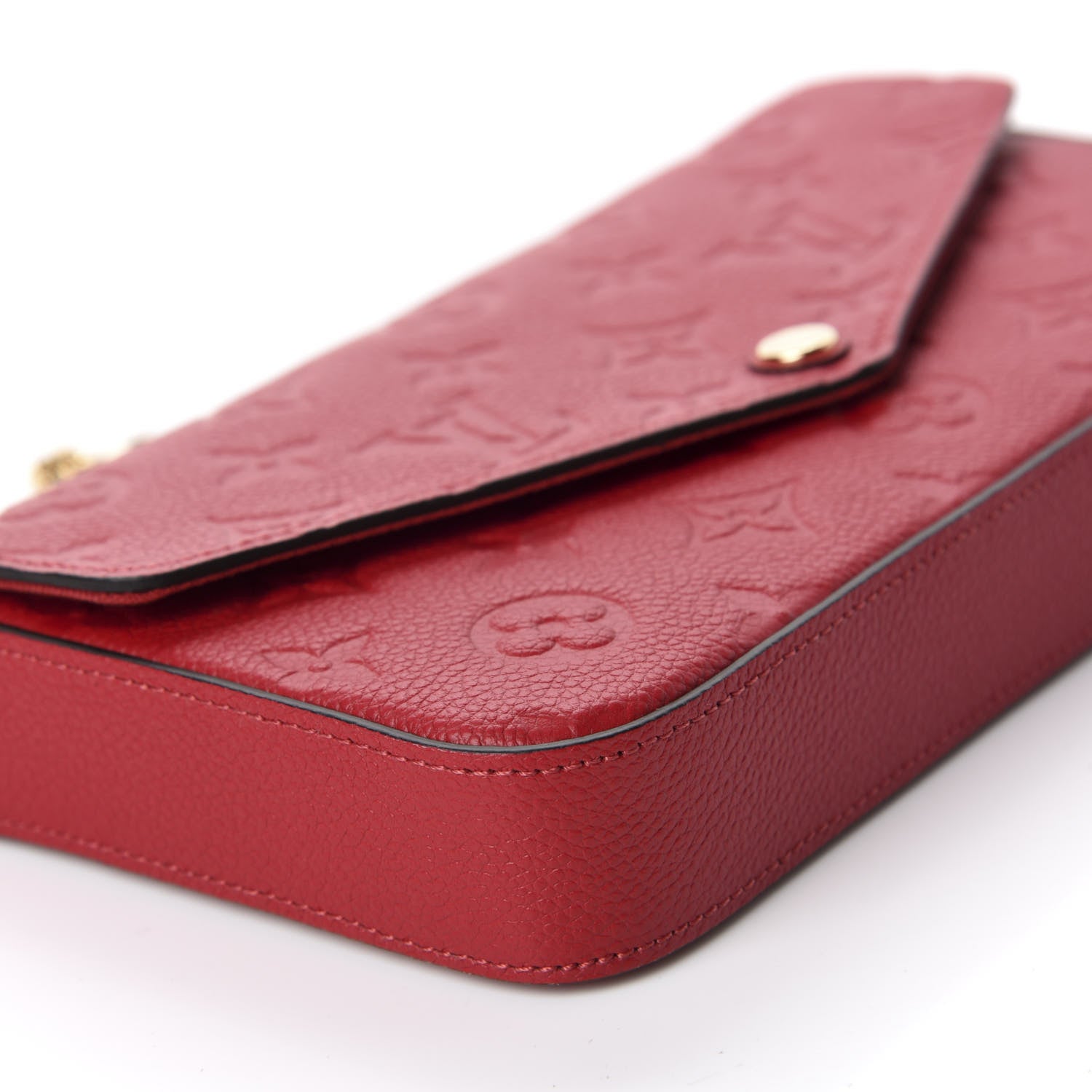 Louis Vuitton Empreinte Pochette Felicie Chain Wallet Scarlet 6 of 12