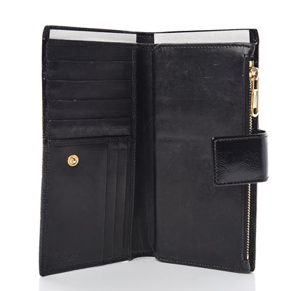 Saint Laurent Patent Y-Mail Long Wallet Black 5 of 9