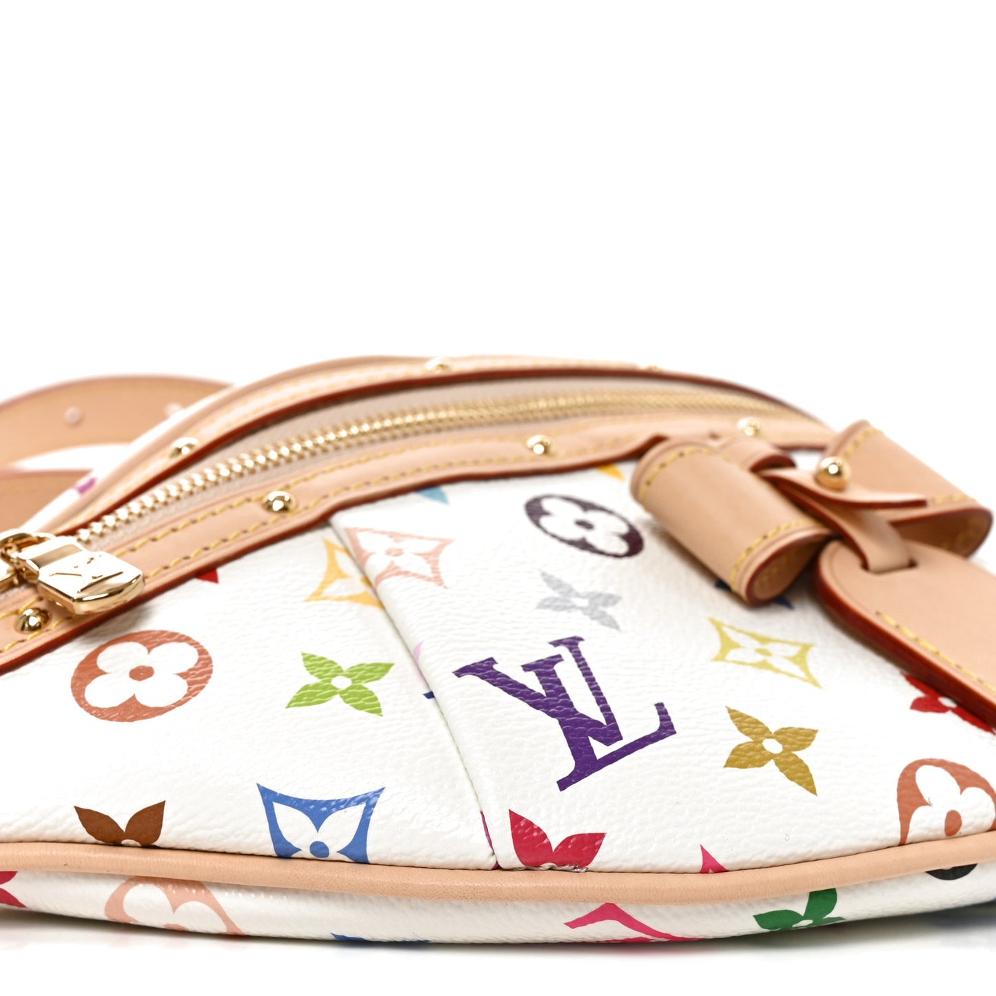LV X TM Monogram Multicolor High Rise Bumbag White