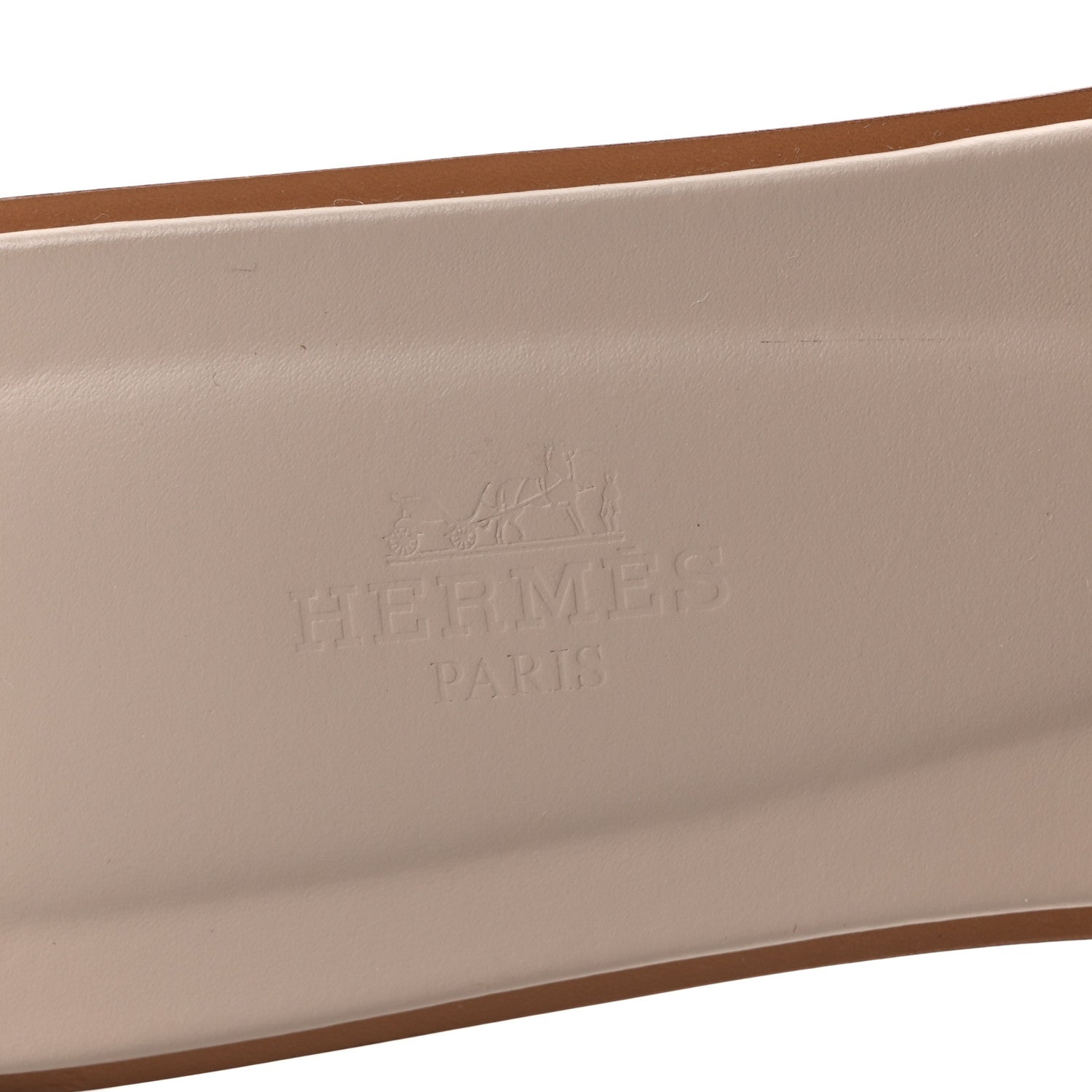 Hermes Epsom Calfskin Oran Sandals 39 Beige Perlino 8 of 10