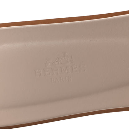 Hermes Epsom Calfskin Oran Sandals 39 Beige Perlino 8 of 10