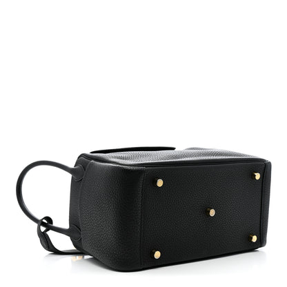 Hermes Taurillon Clemence Lindy 26 Black 4 of 11