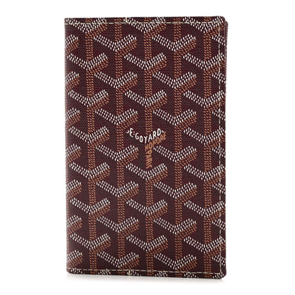 Goyard Goyardine Passport Holder Burgundy 1 of 6