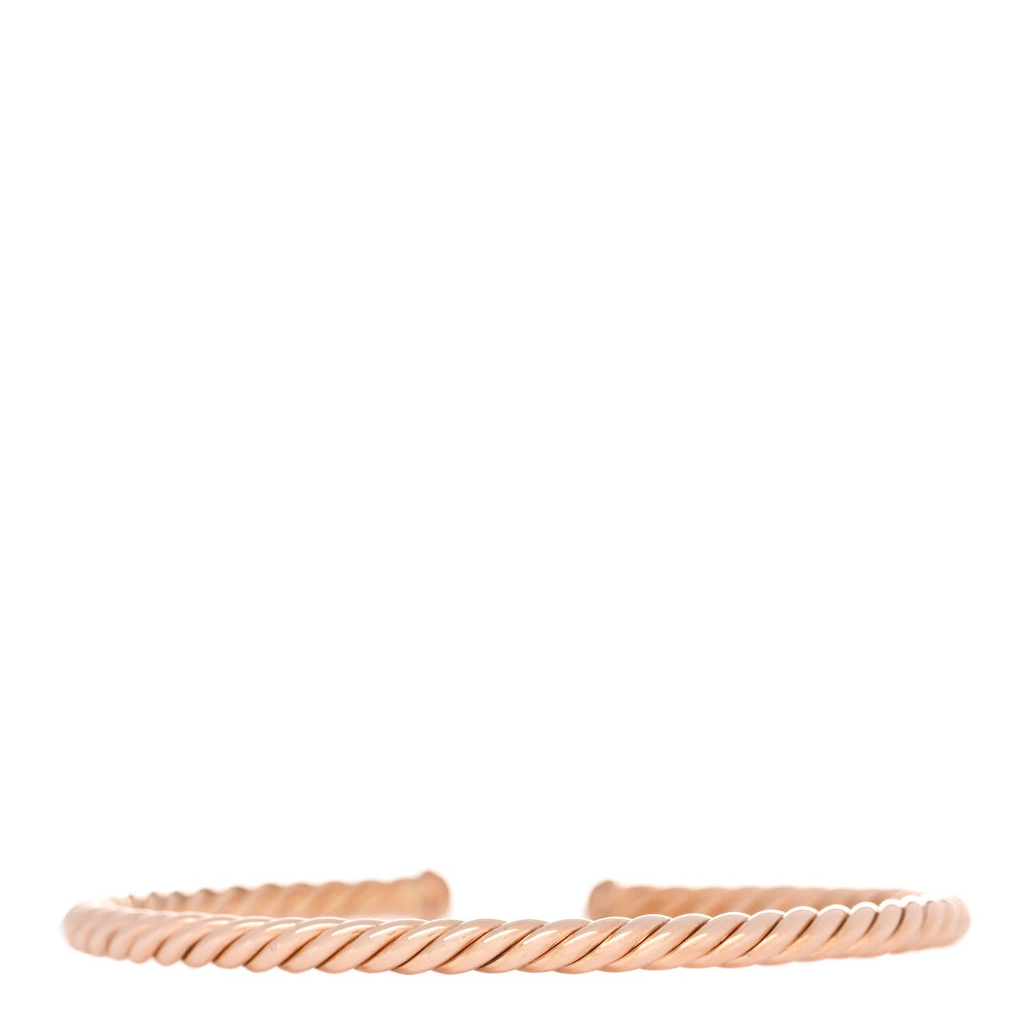 18K Rose Gold 4mm Cablespira Bracelet
