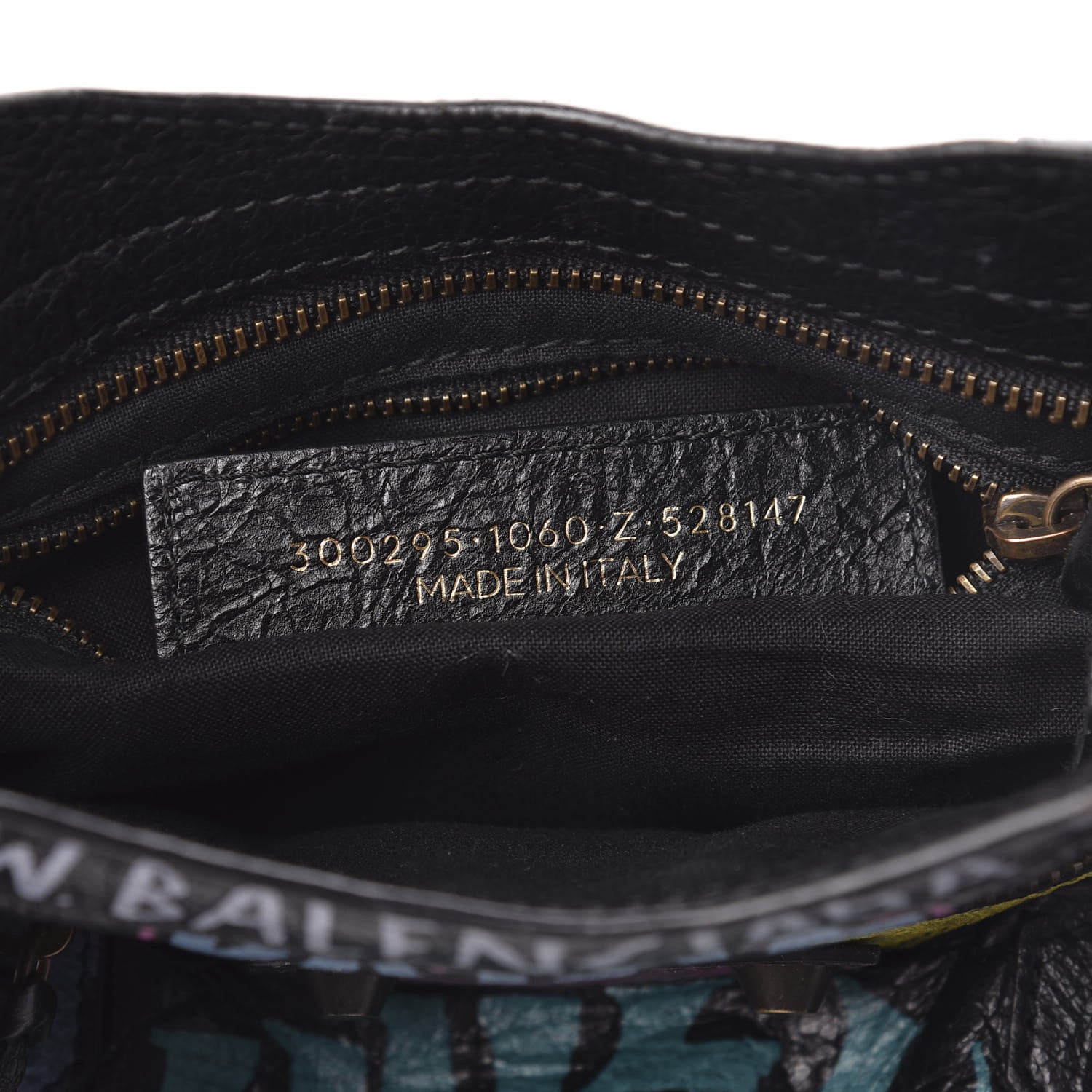 Balenciaga Agneau Arena Graffiti All Over Classic Hardware Mini City Black Multicolor 9 of 12